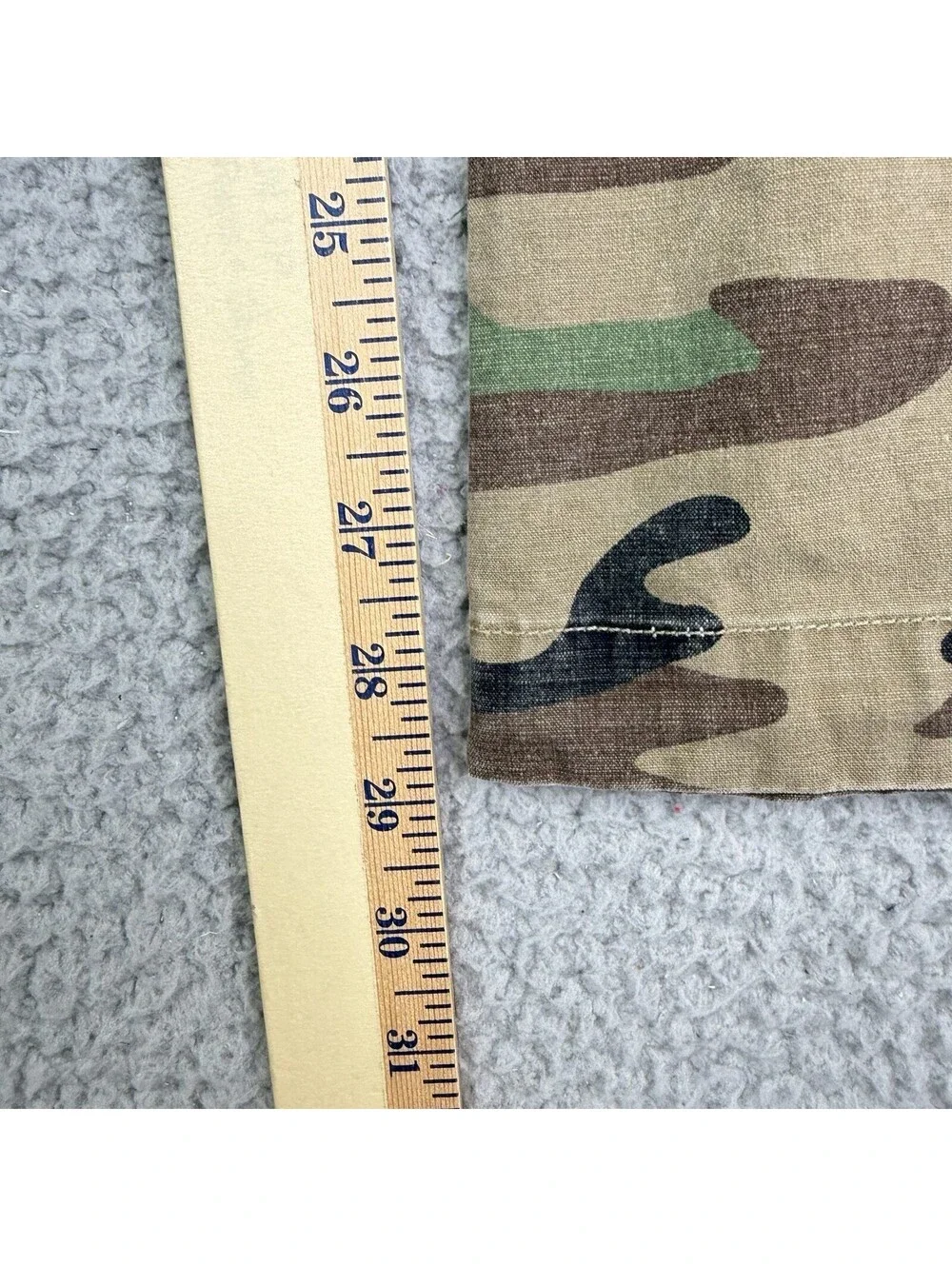 Polo Ralph Lauren Military Surplus Utility Cargo Pants Green Camo Distress 30x30